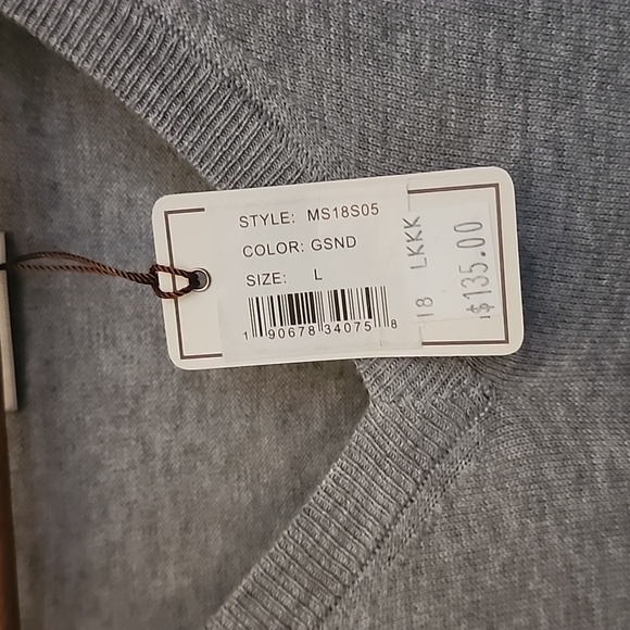 NWT Peter Millar Large Silk Blend V-Neck Sweater Great Gift! - Picture 4 of 6